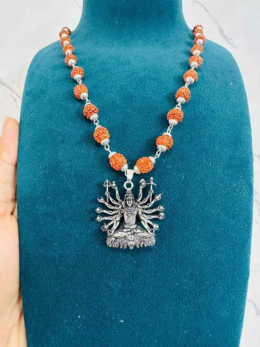Sitted Shiva Embrace Silver Pendant