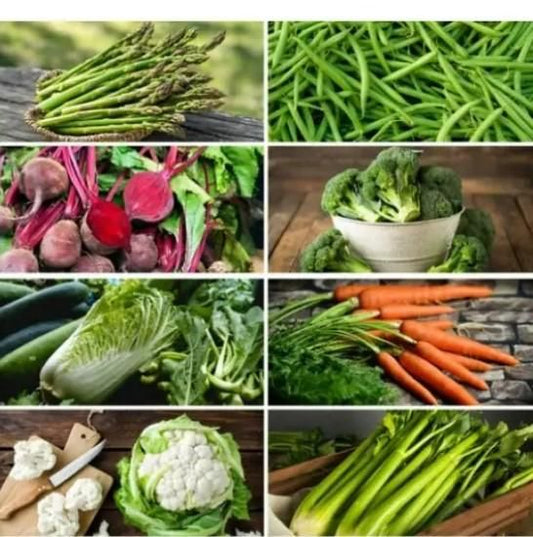 45 Vegetables Seeds (Pack of 45-450 Seeds)